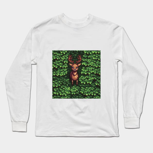 Pixel Animal Long Sleeve T-Shirt by I-LAYDA